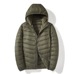 Men's White Duck Down Casual Warm Down Jacket