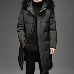 Men's New Fashion Long Down Jacket