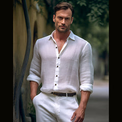 Men's Vintage Cotton and Linen Shirts