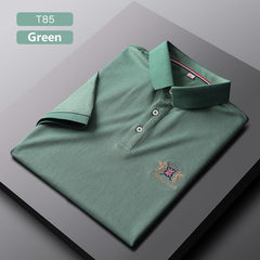2021 Summer Men's Casual Ice Silk Polo Shirts