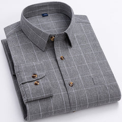 New plaid cotton shirt