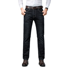 Men's Business Casual Loose Straight Jeans