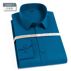 Men's Waterproof, Oil-proof, Stain-proof, Non-ironing Stretch Business Casual Shirt