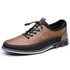 Men's Casual Large Size Fashionable Slip-on Flat Heel Work Shoes