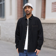 Men's Cotton Non-iron Casual Denim Shirt