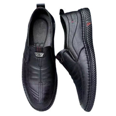Casual breathable soft sole trendy leather shoes