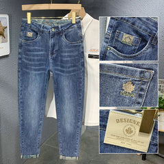 Men's Stretch Super Soft Slim Fit Versatile Printed Jeans