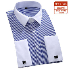 Loose plus size casual striped shirt