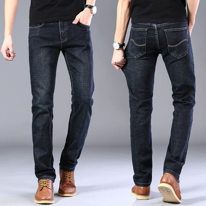Men's Slim Straight Stretch Business Casual Jeans