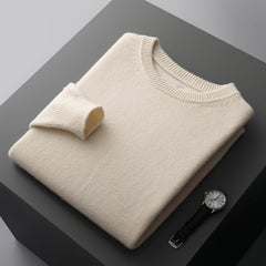 Men's New Autumn and Winter Round Neck Thickened Wool Sweater