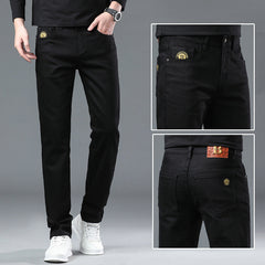 Men's Stretch Comfortable Casual Black Jeans
