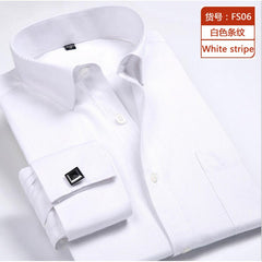 Loose plus size casual striped shirt