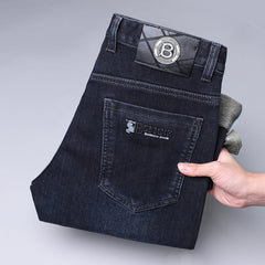 Men's Stretch Loose Straight Casual Casual No-iron Jeans