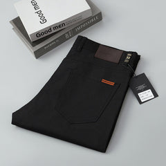 2024 Men's Business Loose Straight High-end Fine Cotton Stretch Casual Trousers