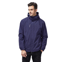 Men's Winter Thickened Fleece Windproof and Waterproof Mountaineering Jacket