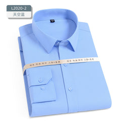 Men's Waterproof, Oil-proof, Stain-proof, Non-ironing Stretch Business Casual Shirt