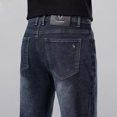 2023 Men's Straight Leg Loose Large Size Business Casual Jeans