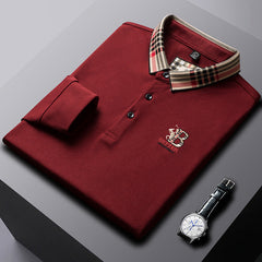 Men's Cotton Business Embroidered Polo Shirt