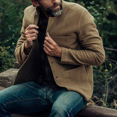 Men's Solid Color Fashion Casual Jacket