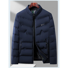 Men's Warm Duck Down Stand Collar Business Casual Down Jacket