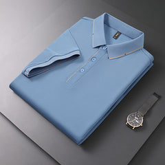 Men's Classic Lapel Solid Color POLO Shirt