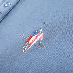 Men's New Solid Color Printed Simple Polo Shirt