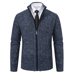 2023 New Autumn and Winter Men's Knitted Sweater Zipper Jacket