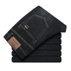 Men's Casual Stretch Winter Thick Jeans