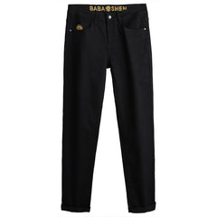 Men's Stretch Comfortable Casual Black Jeans