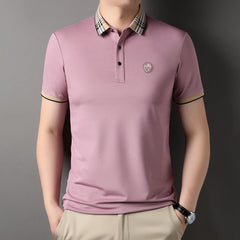 Business casual trend loose plus size polo shirt