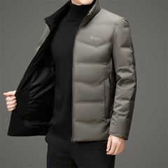 White duck down stand collar light antibacterial down jacket