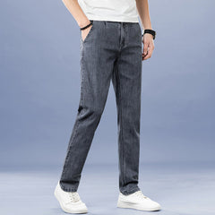 Men's Straight Loose Business Casual Stretch Jeans