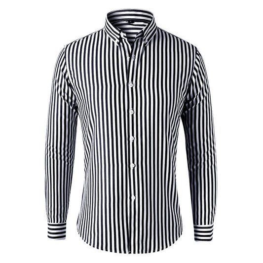 2025 New Men's Striped Shirt