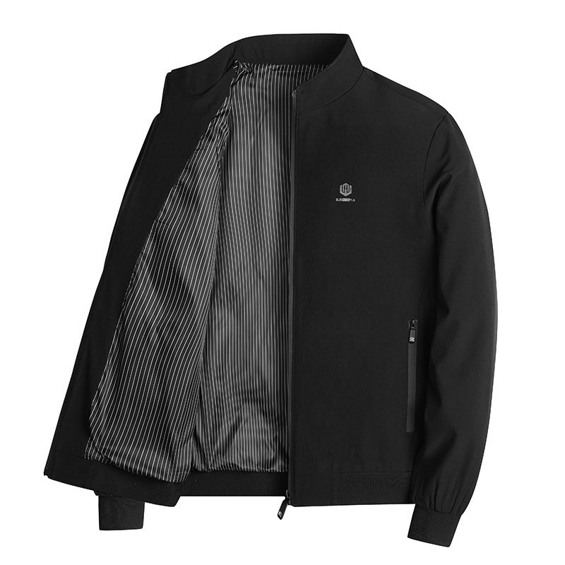 Men's Business Simple Stand Collar Jacket