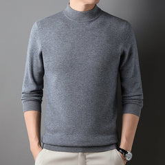 Men's 100% Wool Thickened Warm Turtleneck Sweater