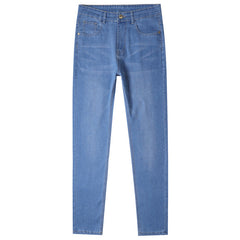 Men's Simple Soft Straight Comfortable Stretch Anti-Wrinkle Jeans