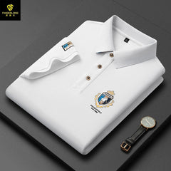 2024 New Style Embroidered Lapel Simple Casual Cotton Polo Shirt