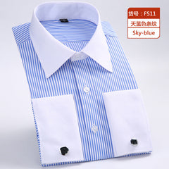 Loose plus size casual striped shirt