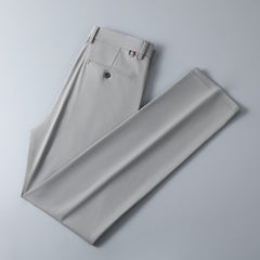 Mulberry silk high-end casual non-iron straight trousers