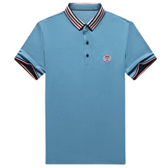 New business casual ice silk polo shirt