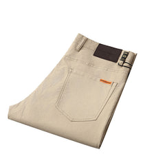 2024 Men's Business Loose Straight High-end Fine Cotton Stretch Casual Trousers
