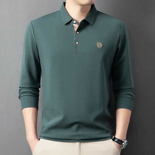 Men's Business Casual Brushed POLO Shirt