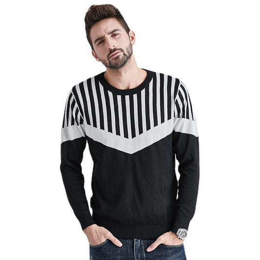 Men's Round Neck Casual Warm Sweater