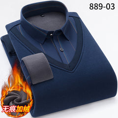 Men's Thermal Fake Two Piece Shirt