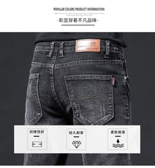 All-match straight-leg casual jeans