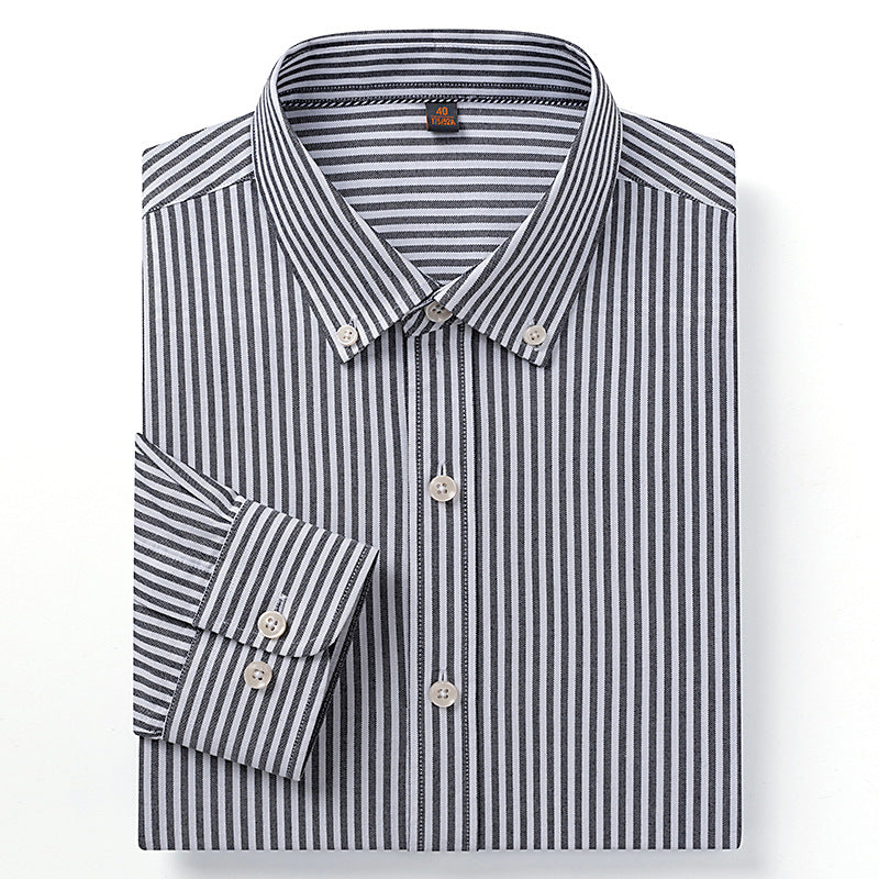 Men's Business Casual Striped Shirt