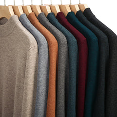 Men's 100% Wool Thickened Warm Turtleneck Sweater