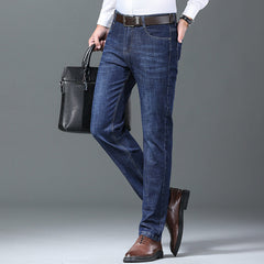 Men's Business Casual Straight Jeans