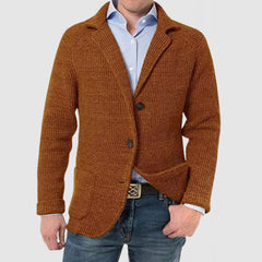 Men's Stylish Casual Stand Collar Knitted Jacket