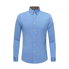 Italian solid color casual high-end business shirt